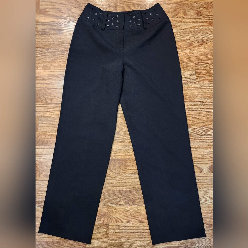 Larry Levine Black Sport Dress Pants Women's Size 8
